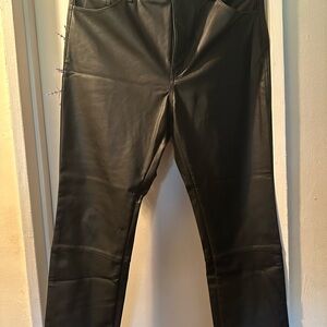 H&M Woman’s Faux Leather Jeans